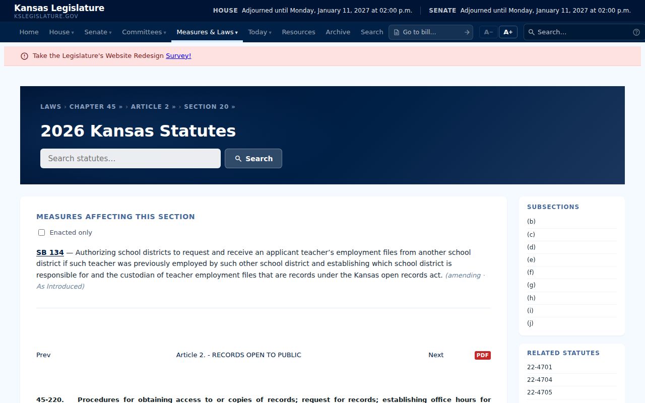 Seward court records Kansas access procedure law