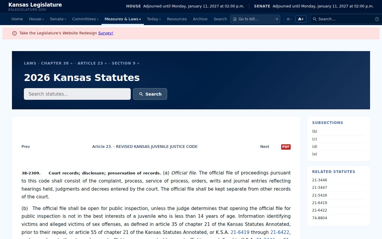 Stafford County civil docket restricted juvenile access law